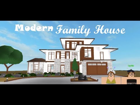 Roblox Bloxburg Hillside Modern Family House Speedbuild No Large Plot Youtube - modern family house bloxburg roblox