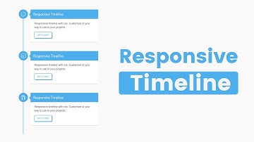 Create Responsive Timeline Design For Website Using HTML & CSS