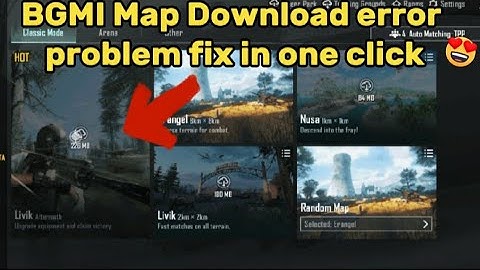 BGMI Map download error problem fix | Bgmi Map Download Problem fix