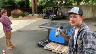 BEST way to paint a Jeep Hard Top *CHEAP*