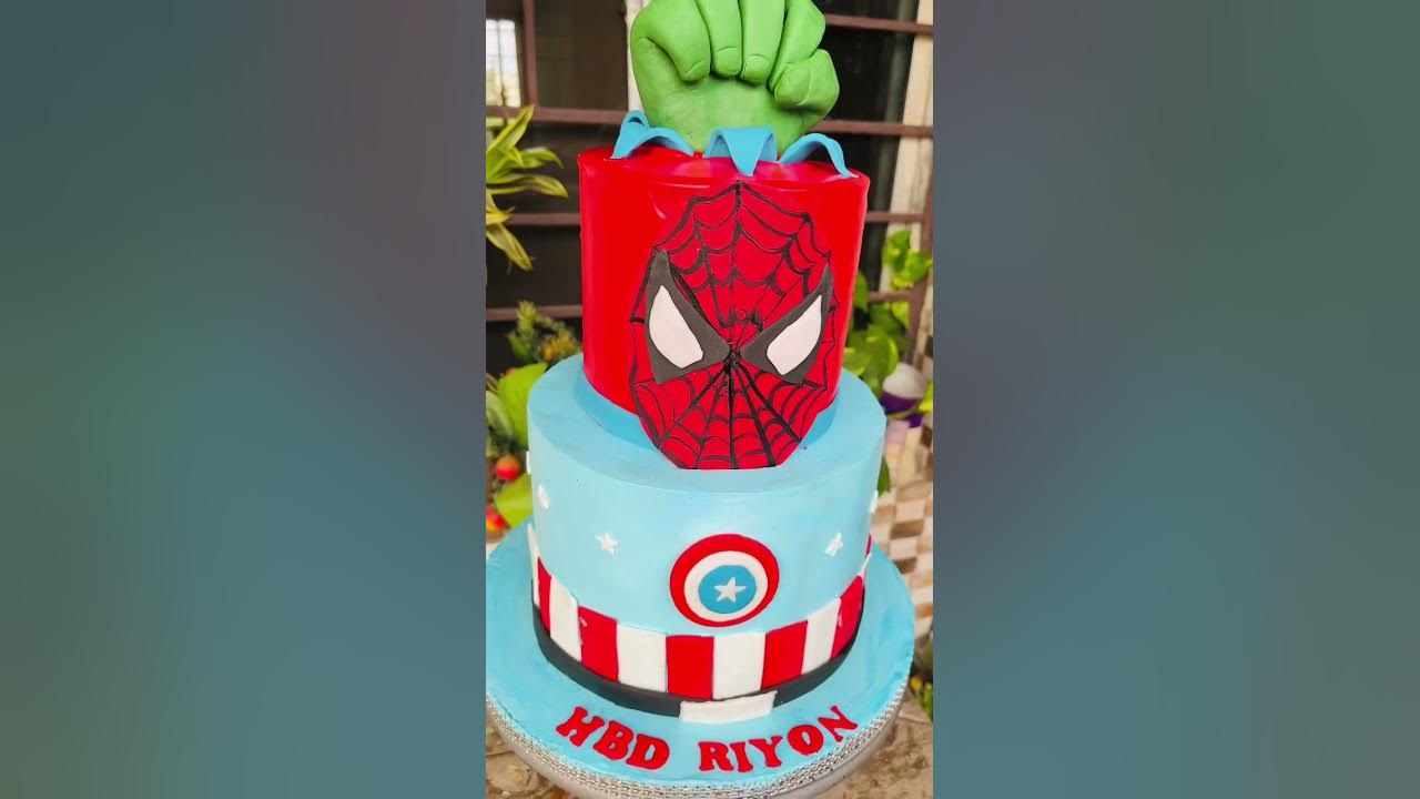 Avengers Theme cake - YouTube