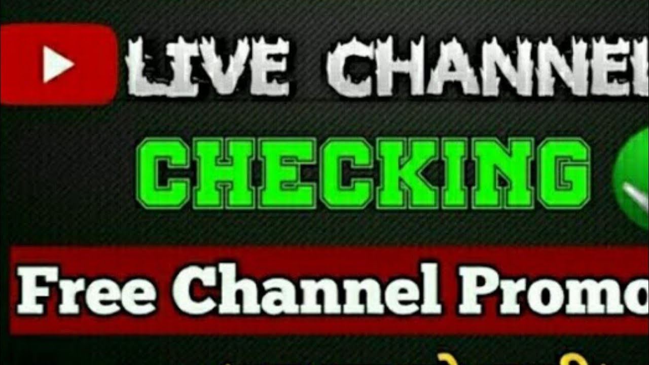 Channel Check live channel checking and promotion|| live Channel Check - YouTube