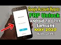 All Samsung ANDROID 7.0 | 7.1.1 FRP Unlock/ Google Account Bypass 2020 (Without PC)