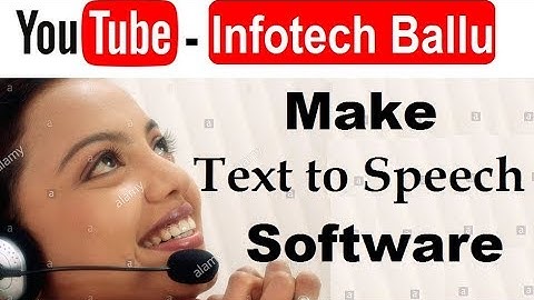 How to make speaking software in notepad | text to speech software