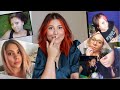 REACTING TO EVERY HAIR COLOR I EVER HAD + DEBUTING MY NEW ORANGE HAIR (THE GLOW UP IS REAL)