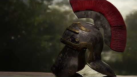 Roman Helmet. Created with Blender 2.93