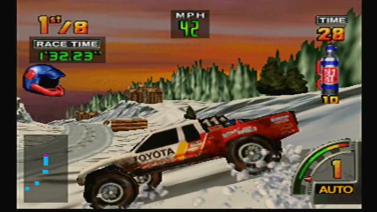 1. N64 in 2025. 1997 Off Road Challenge with Ultra Racer 64 Wheel. Unrealistic. But Fun.
