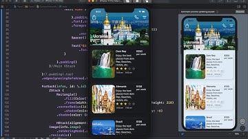 SwiftUI Travel App Complex UI + Neumorphism Style