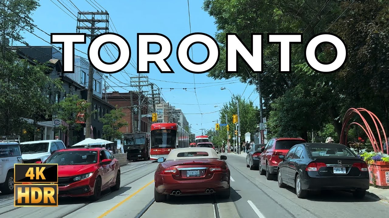 Queen Street East to King West & Downtown via Riverside,Yonge & Bellwoods | Toronto 4K HDR POV Drive