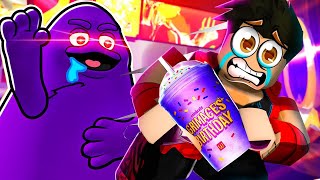 MOR RENKLİ İÇECEK CANAVARI KOVALADI!! 😱 Roblox Escape Grimace Shake