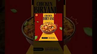 🍛 Biryani Poster Design Tutorial in Canva ✨