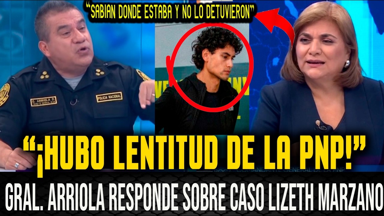 GRAL. ARRIOLA responde sobre CUESTIONAMIENTOS a la PNP por demora en detención de ADRIAN VILLAR