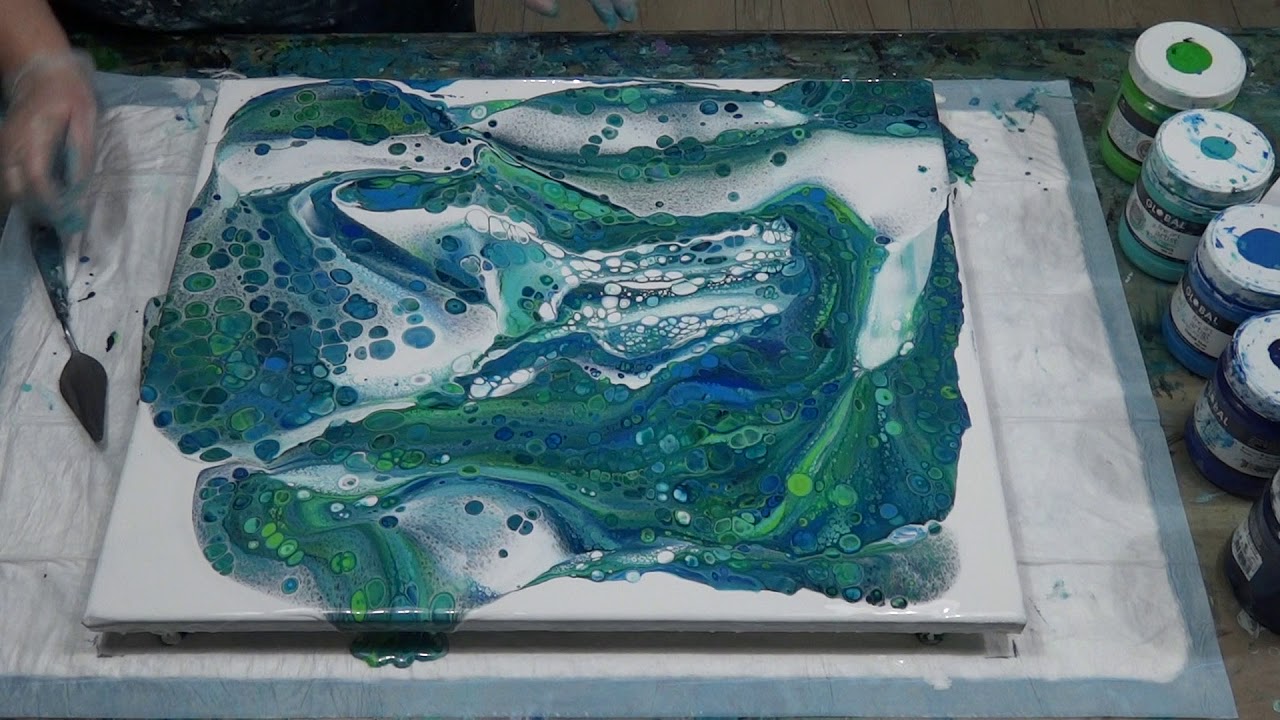 #25 - Floating Cup Pour With White Negative Space - YouTube