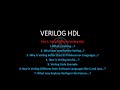 Verilog HDL Part 1 Introduction to Verilog HDL #VLSI #Verilog #design #verification