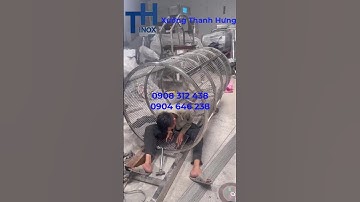 Gia công ngày 1 - Máy rửa Hạt Đác, Máy chia loại phân loại Hạt Đác dạng lồng quay - Inox Thanh Hưng