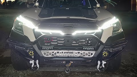 Dynamic LED Hood Light INSTALL !! #subaru #forester #morelights #overlandbuild #foresterwilderness