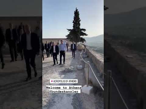 Σολτς-Μητσοτάκης στην Ακρόπολη