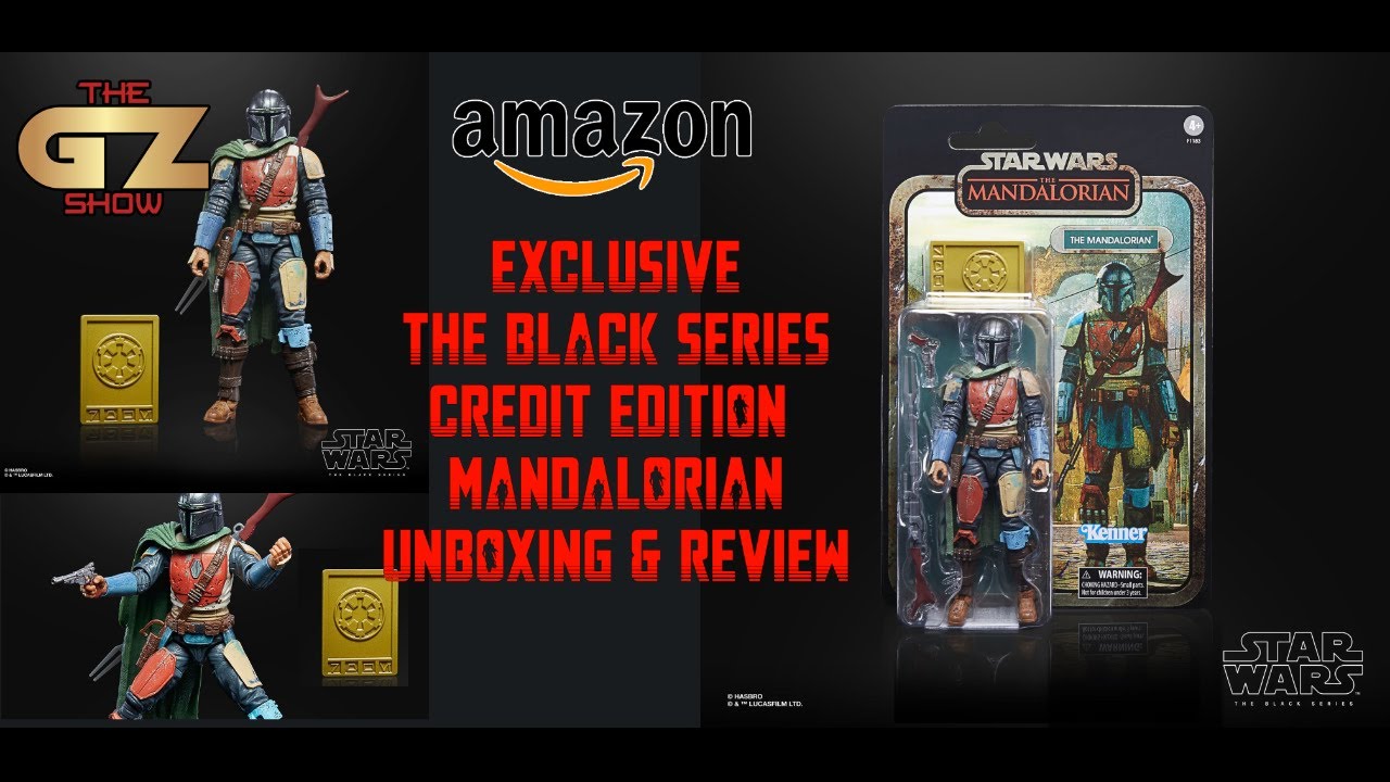 Amazon Exclusive The Black Series The Mandalorian Credit Collection Unboxing & Review