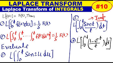 #10 Laplace Transform of Integrals in Hindi | Laplace transform of elementary function