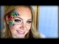 Neon Cheetah Face Painting / Makeup