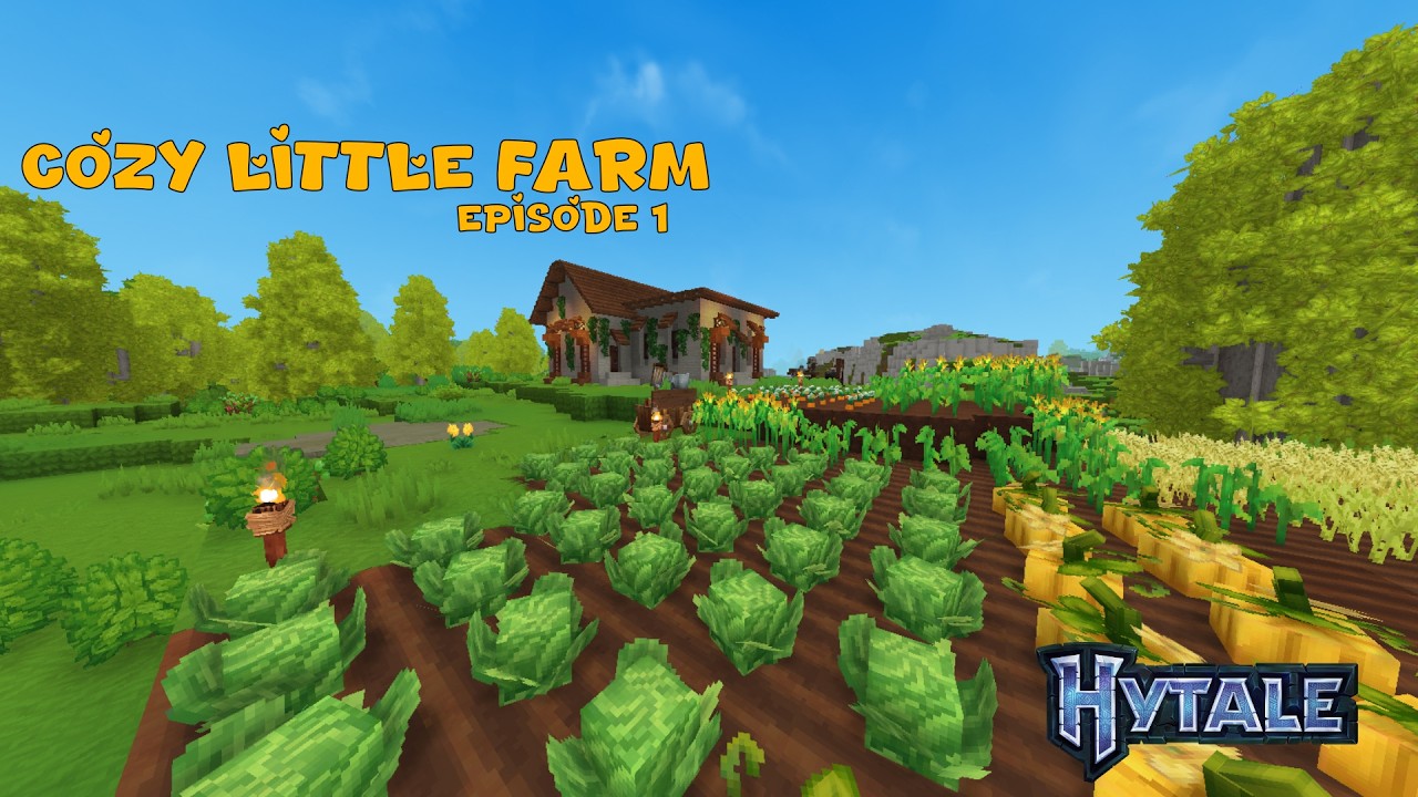 A cozy start to a homestead in Hytale | Ep.1 No Commentary