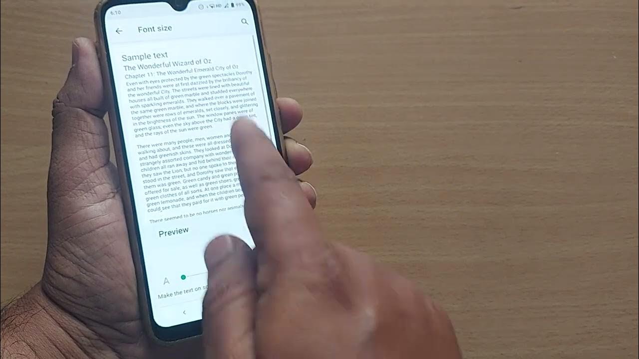 how-to-change-font-size-on-android-phone-youtube