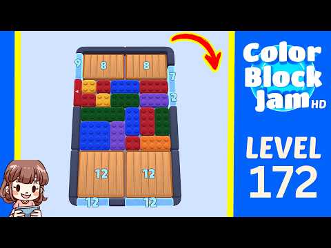 Color Block Jam Level 172 walkthrough video preview