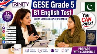 B1 English Test (GESE Grade 5) | SELT British Citizenship| Trinity College London ILR UK