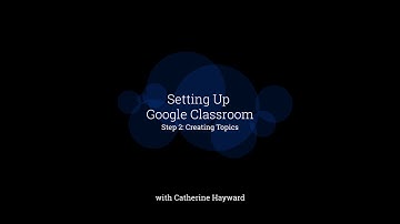 Step 2: Creating Topics in Google Classroom
