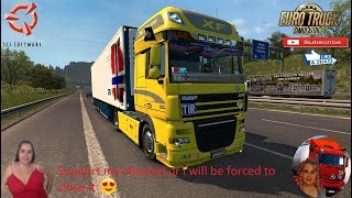 Euro Truck Simulator 2 (1.36) 

DAF XF 105 Reworked v2.6 [Schumi] [1.36] Stuttgart(Germany) to Salzburg(Austria) Chereau DSV Owend Cool Liner Trailer by Roadhunter Naturalux Graphics and Weather + DLC's & Mods
https://forum.scssoft.com/viewtopic.php?f=35&