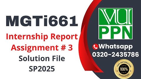 MGTI661 Assignment 3 solution 2025 mgti661 internship report #mgti661
