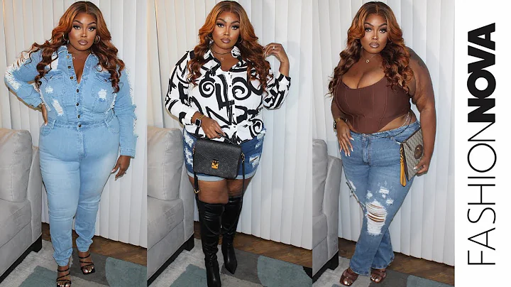FASHION NOVA CURVE TRY ON HAUL 2022 // STYLING DENIM  // PLUS SIZE 2X