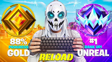 Gold to Unreal Solo SPEEDRUN.. (Fortnite Reload)