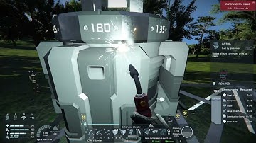 Space Engineers, proper way to add a small head to a large rotor
