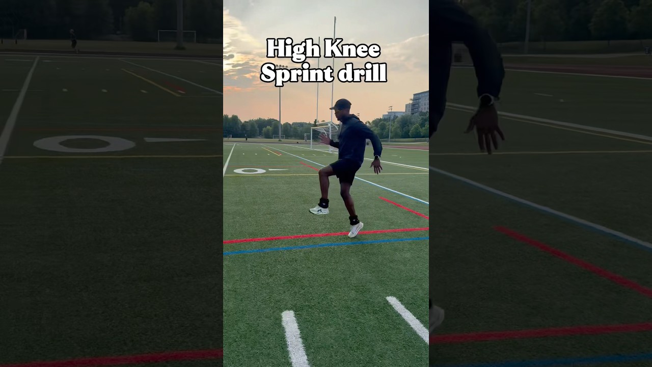 How to do high knee sprint drills correctly to get faster 