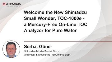 Shimadzu Small Wonder, TOC-1000e – a Mercury-Free On-Line TOC Analyzer for Pure Water