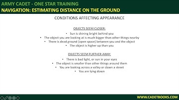 ACF Navigation: Ispec 7 - Estimating distance on the ground using eye, pacing and timing.