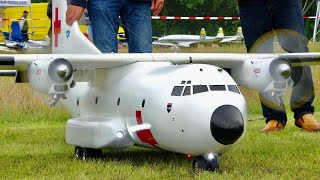 Giant RC TRANSALL C-160 scale Model Airplane Flight Demonstration