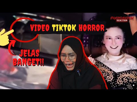 TIKTOKER HORROR REACT TO VIDEO TIKTOK HORROR PT. 2 - #nyeremserem reaction