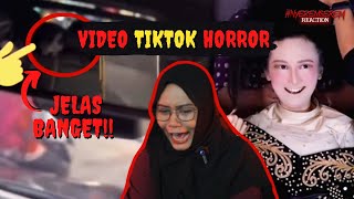 TIKTOKER HORROR REACT TO VIDEO TIKTOK HORROR PT. 2 - #nyeremserem reaction