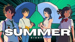 Summer Nights AMV | Lazarus Benson (Your Name × Weathering With You × Garden of Words) [Romantic]