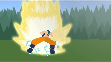 (Stick Nodes) Goku ssj 1 to ssj 3