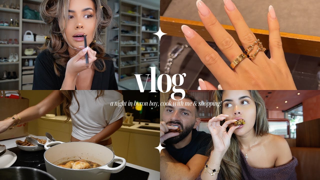 VLOG | byron bay staycay, winter shopping & haul, cooking filipino food + more!