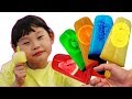 과일 아이스크림 만들기와 수영장 시크릿쥬쥬 키즈카페 놀이 supermarket song nursery rhyme | johny johny