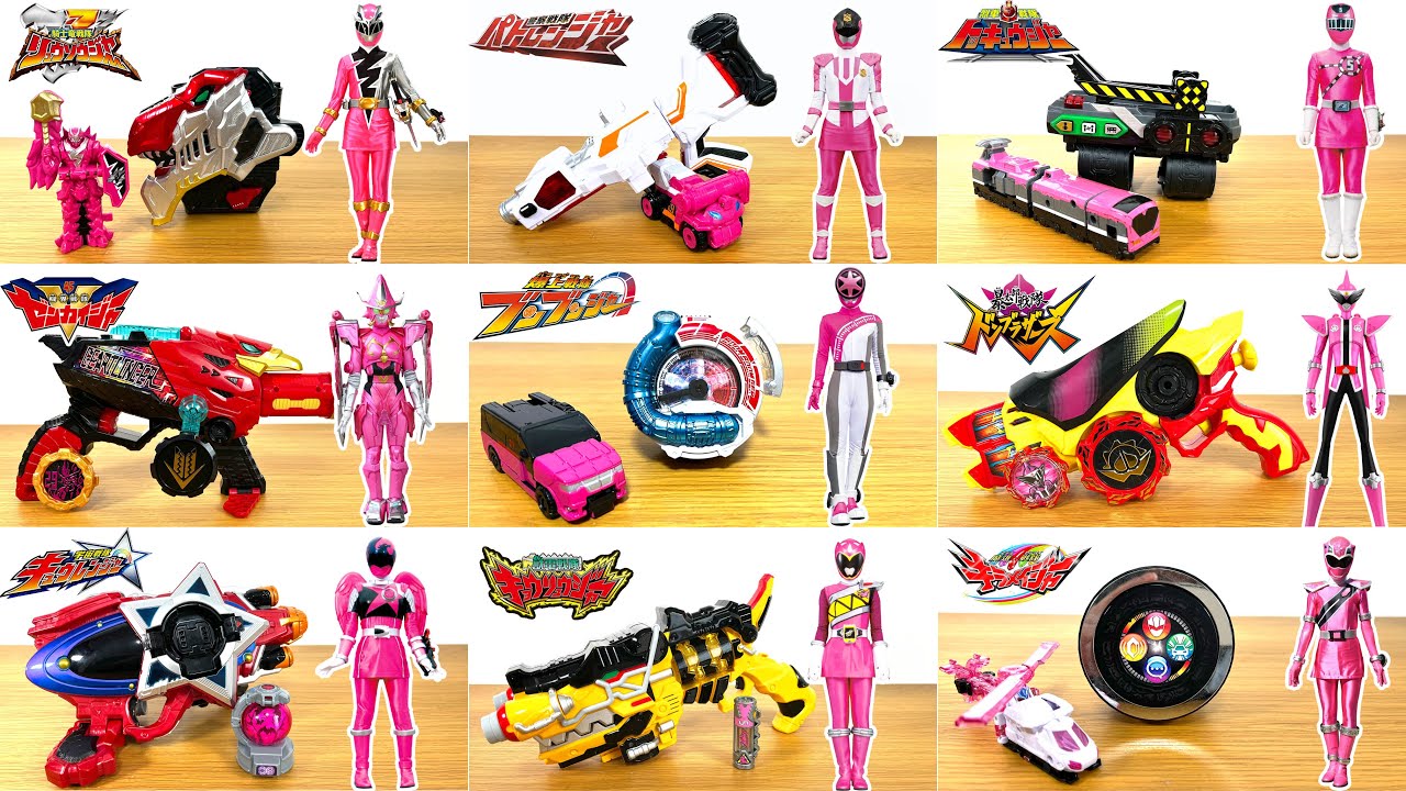 ピンク色のスーパー戦隊特集！ブンブンジャーのブンピンクやキジ