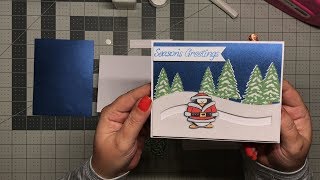 Santa Penguin Spinner Card - Cricut Design Space File