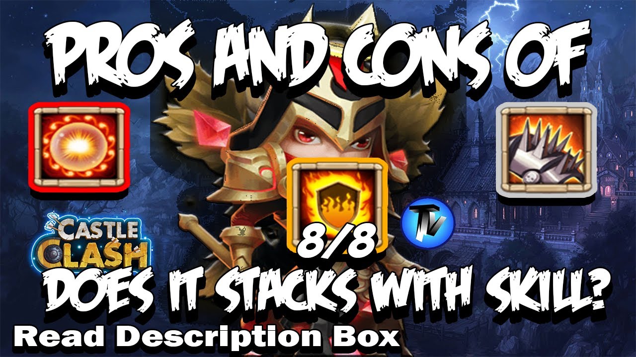 Castle Clash - Michael FG 8 | Pros and Cons | Stacks with skill?