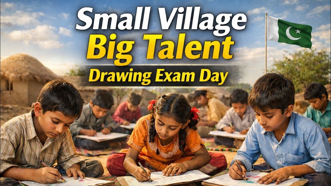 Pakistan ke Gaon Mein Hindu Bacchon ka Drawing Exam#DrawingExam#GaonKaSchool#SindhHindu#LongVideo