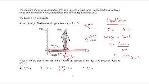 Moment and Equilibrium Questions Cambridge IGCSE/O level Physics 0625/0972/5054 Lesson 25 Part b