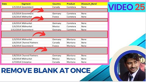 How to Remove Blank Rows in Excel - BASIC